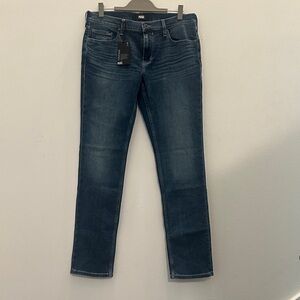 New With Tags! PAIGE men’s  Dark Blue Straight Leg Jeans size 34.
